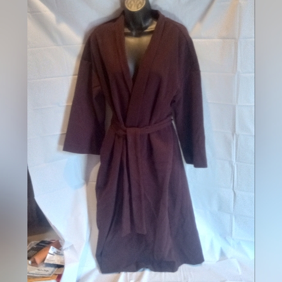 Prologue women's brown belted wrap coat size M - Picture 5 of 7